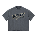 Snow Wash Raw-Hem Boxy T-shirt